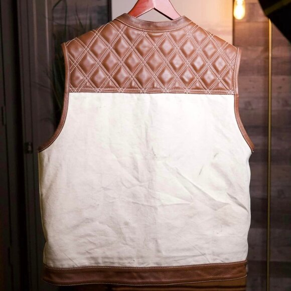 Men's Motorcycle Vest FirstMFG 50/50 - Picture 3 of 7